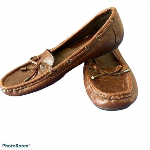 B.O.C. Leather loafer moccasin tie slip on‎ - Picture 3 of 5